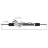 Auto Power Steering Gear Rack For Toyota Dyna 4425025030 44250-25030