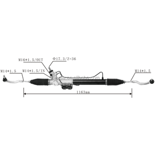 Auto Power Steering Gear Rack For Nissan Navara 4WD D40 2004- 49200-AE020 49001-3X01A 49001-EB710