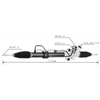 Auto Power Steering Gear Rack For Mitsubishi Triton 4WD 2005- MR333501