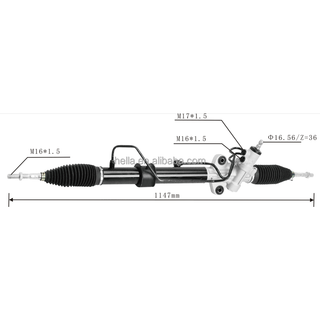 Auto Power Steering Gear Rack For Mitsubishi Triton 4WD 2005- MR333501
