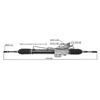 Auto Power Steering Gear Rack For Nissan Urvan E25 2001-2012 49001-VW600 49001-VZ10A
