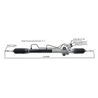 Auto Power Steering Gear Rack For MItsubishi Pajero V73 2000- MR374892 MR554233