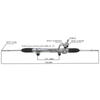 Auto Power Steering Gear Rack For Dodge Dakota 2WD 1997-2004 52039207AC 52106477AC 52106477AF