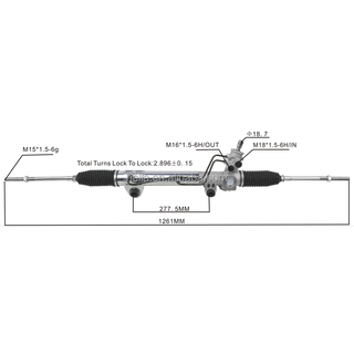 Auto Power Steering Gear Rack For Dodge Dakota 2WD 1997-2004 52039207AC 52106477AC 52106477AF