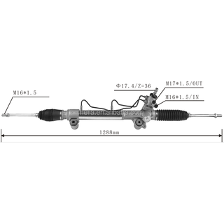 Auto Power Steering Gear Rack For Toyota Hilux 4WD 2016 2017 2018 2019 442500K680 44250-0K680