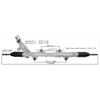 Auto Power Steering Gear Rack For VW Transporter T5 With solenoid valve 7E1422061G