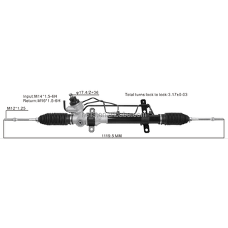 Auto Power Steering Gear Rack For Nissan Sentra Sunny B13 1991- 49001Q5600 49001F4200 49001-Q5600 49001-F4200