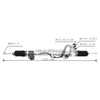 Auto Power Steering Gear Rack For Toyota Land Cruiser 4700 2003-2007 4425060100 44250-60100