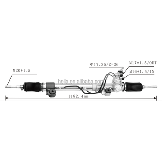 Auto Power Steering Gear Rack For Toyota Land Cruiser 4700 2003-2007 4425060100 44250-60100