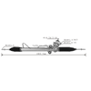 Auto Power Steering Gear Rack For Mitsubishi Kuda 1999-2005 MR210503