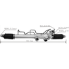 Auto Power Steering Gear Rack For Toyota Prado 3400 1996-2008 44200-60022 44250-35042 44200-35013