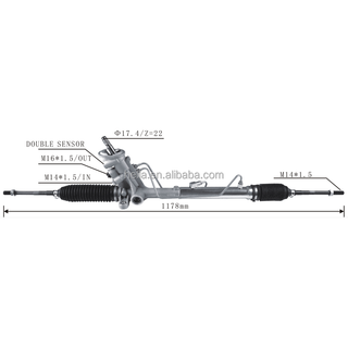 Auto Power Steering Gear Rack For Volkswagen Fox Hatchback 6Q1423062F