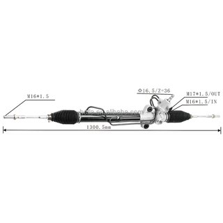 Auto Power Steering Gear Rack For Mitsubishi Triton 2WD 2005- MR333502