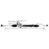 Auto Power Steering Gear Rack For Mitsubishi Triton 2WD 2005- MR333503