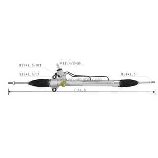 Auto Power Steering Gear Rack For Toyota Rush 2006- 44200BZ070 44200-BZ070