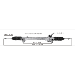 Auto Power Steering Gear Rack For Toyota Yaris NCP130 4551052301 45510-52301
