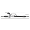 Auto Power Steering Gear Rack For Chevrolet Kalos 2003-2011 96425091 96535298 96535300