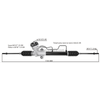 Auto Power Steering Gear Rack For Dodge Verna 2004-2006 57710-25010 57710-25000