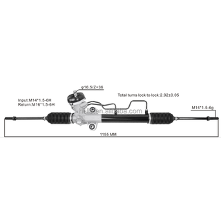 Auto Power Steering Gear Rack For Dodge Verna 2004-2006 57710-25010 57710-25000