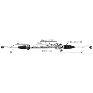 Auto Power Steering Gear Rack For Daihatsu Boon 2005-2017 RM500 44200-BZ021