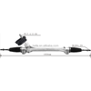Auto Power Steering Gear Rack For Nissan N17 48001-3BA0A 48001-9KA0A 48001-9KH0A