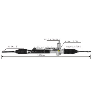 Auto Power Steering Gear Rack For Fiat Palio 2001-2009 51891679 51990934