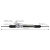 Auto Power Steering Gear Rack For Nissan Sunny B13 B14 1996- 490010M010 49001-0M010