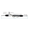 Auto Power Steering Gear Rack For Hyundai Atos 5771005900 57710-05900