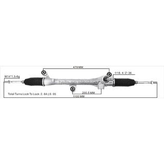 Auto Power Steering Gear Rack For Honda HR-V 2014 2015 2016 2017 2018 53400T7ST01 53400-T7S-T01