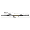 Auto Power Steering Gear Rack For Volkswagen Jetta Golf A3 1.8L 2.0L 1993-1998 1H0422803A