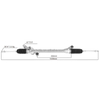 Auto Power Steering Gear Rack For Ford Fiesta 2008-2019 AE8Z3504A AE8Z-3504-A