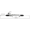 Auto Power Steering Gear Rack For CHEVROLET IMPALA 2007 2008 2009 2010 2011 88964322 221012 1030170