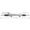 Auto Power Steering Gear Rack For Dodge Dakota 4WD 2000 52106405AA 52106405AC 52106405AD