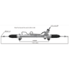 Auto Power Steering Gear Rack For Toyota Camry Acv40 2006- 4420006310 44200-06310