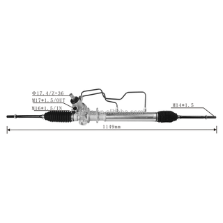 Auto Power Steering Gear Rack For Toyota Venture Stallion 44250-38010