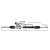 Auto Power Steering Gear Rack For Buick Excelle 95209431 96952196 96451425