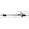 Auto Power Steering Gear Rack For Dodge Stratus 2001-2006 5093808AA 157164