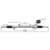 Auto Power Steering Gear Rack For Hyundai Tucson 4WD 2015 2016 2017 2018 56500D3100 56500-D3100