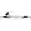 Auto Power Steering Gear Rack For Nissan March 480011HK0A 480019KH0A 480011HB9A