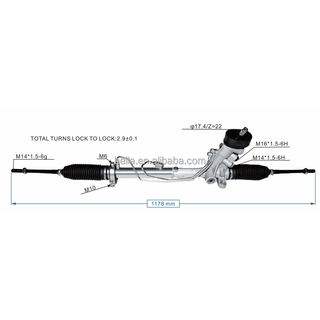 Auto Power Steering Gear Rack For SKODA Roomster 2007 2008 2009 2010 2011 2012 2013 2014 2015 6Q2423055P