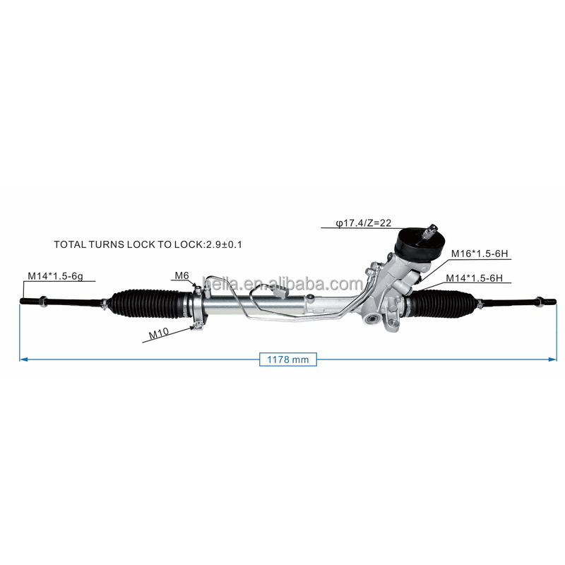 Auto Power Steering Gear Rack For SKODA Roomster 2007 2008 2009 2010 2011 2012 2013 2014 2015 6Q2423055P