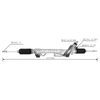 Auto Power Steering Gear Rack For Toyota Prado 2700 4000 2010 2011 2012 44200-35093 44200-35091