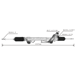 Auto Power Steering Gear Rack For Toyota Prado 2700 4000 2010 2011 2012 44200-35093 44200-35091
