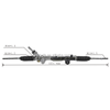 Auto Power Steering Gear Rack For Dodge Journey 2012 2013 2014 2015 68140628AE 223034 1020266
