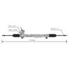 Auto Power Steering Gear Rack For Ford Fiesta Hatch 2003-2017 9S65-3200-AB 9N15-3200-AA