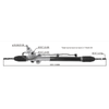 Auto Power Steering Gear Rack For Hyundai Accent 2005 2006 2007 2008 577001E100 57700-1E100