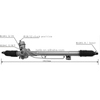 Auto Power Steering Gear Rack For Volkswagen Passat 1998-2005 8D1422066M 3B1422052L