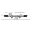 Auto Power Steering Gear Rack For Mitsubishi Triton 2016- 4410A604