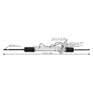 Auto Power Steering Gear Rack For Toyota Corolla AE95 1990-1995 4425012232 44250-12232
