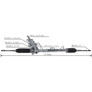 Auto Power Steering Gear Rack For Volkswagen Fox Suran 2008 2009 2010 2011 2012 2013 5U1422055A